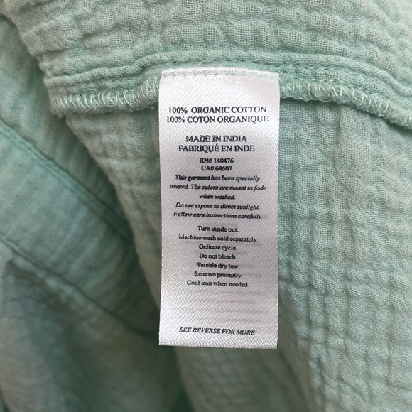 Faherty Lucia Organic Cotton Gauze Top Size XL - Picture 5 of 6